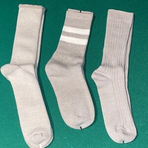 Kith Light Gray Men's Sock Trio
